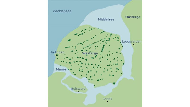 Terpen in Westergo (Middeleeuwen, 500-1000) | © Ecomare