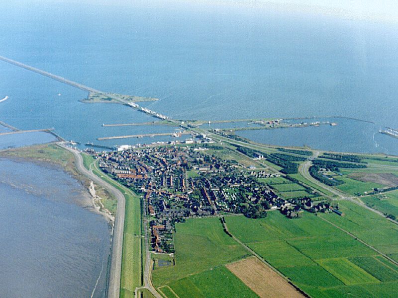 Stevinsluizen, Den Oever op de achtergrond | © Bert de Vries, eARTh works!, Wieringen