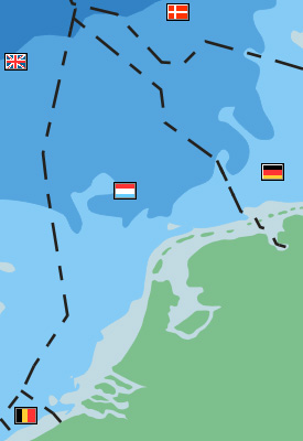 Nederlandse deel NCP op de Noordzee | © Ecomare