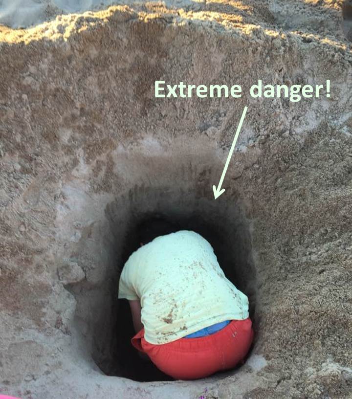 Gevaar bij zandkuilen | © Nele